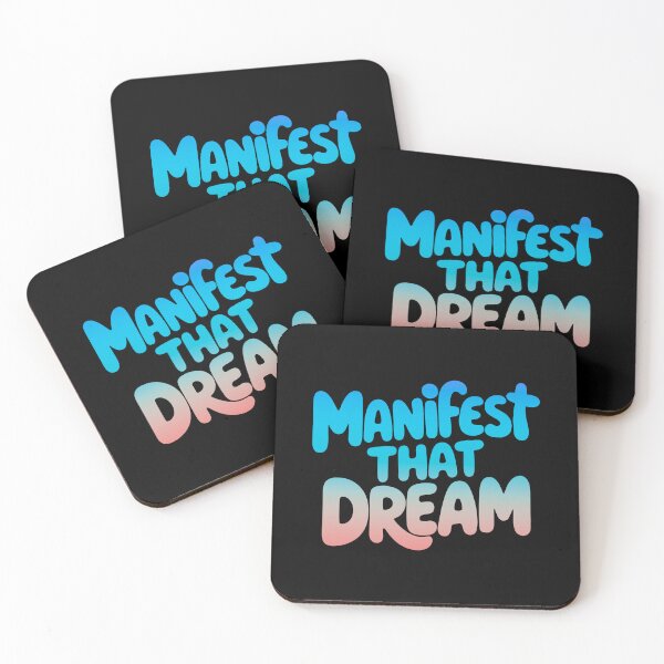 Item preview, Manifest That Dream Inspirational Quote designed and sold by ThreeftlyPicks.