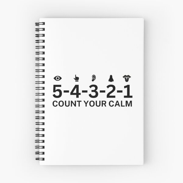 Item preview, Grounding techniques for anxiety | 5-4-3-2-1: Count Your Calm  designed and sold by DesignDazzles.