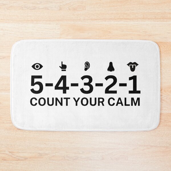 Item preview, Grounding techniques for anxiety | 5-4-3-2-1: Count Your Calm  designed and sold by DesignDazzles.