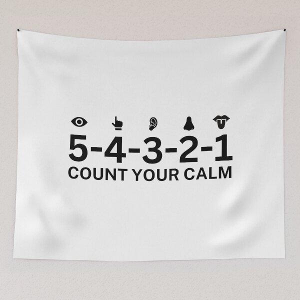 Item preview, Grounding techniques for anxiety | 5-4-3-2-1: Count Your Calm  designed and sold by DesignDazzles.