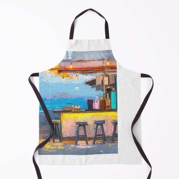 Item preview, Silver Tides Serene Beach Bar designed and sold by PanoramaPrints.
