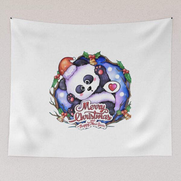 Item preview, Adorable Panda’s Merry Christmas & New Year designed and sold by DraapFashion.
