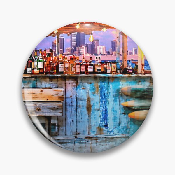 Item preview, Bar Serenity: Moonlit Coast and City Lights designed and sold by PanoramaPrints.