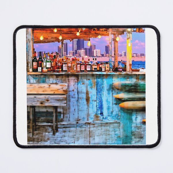 Item preview, Bar Serenity: Moonlit Coast and City Lights designed and sold by PanoramaPrints.