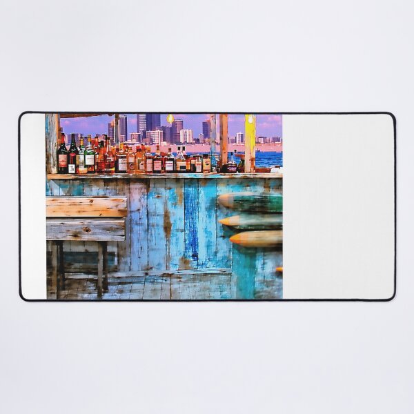 Item preview, Bar Serenity: Moonlit Coast and City Lights designed and sold by PanoramaPrints.