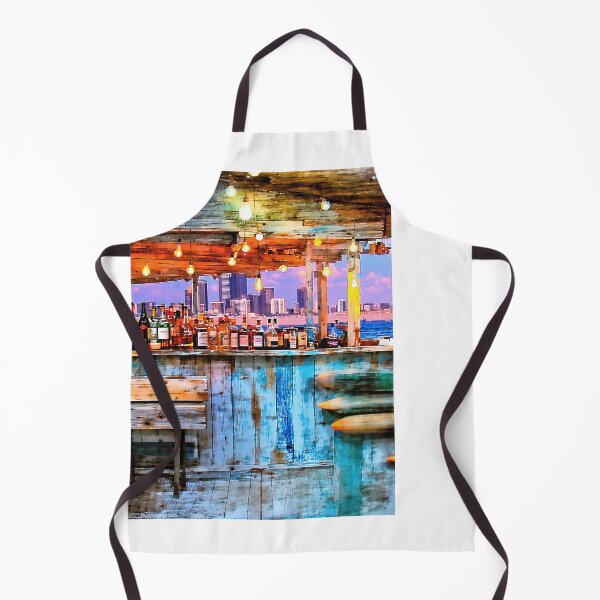 Item preview, Bar Serenity: Moonlit Coast and City Lights designed and sold by PanoramaPrints.