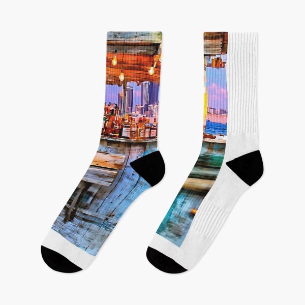 Item preview, Bar Serenity: Moonlit Coast and City Lights designed and sold by PanoramaPrints.