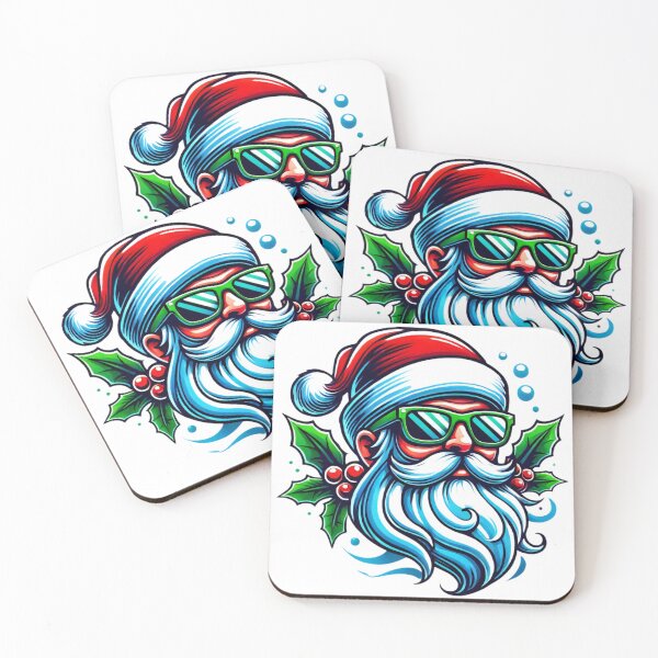 Item preview, Tropical Santa with Sunglasses and Holly designed and sold by lubushop1.