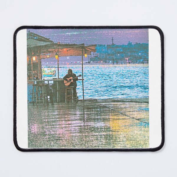Item preview, Beach Serenade: Guitar Echoes Neon Dance designed and sold by PanoramaPrints.