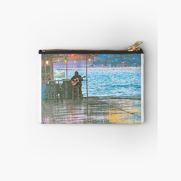 Item preview, Beach Serenade: Guitar Echoes Neon Dance designed and sold by PanoramaPrints.