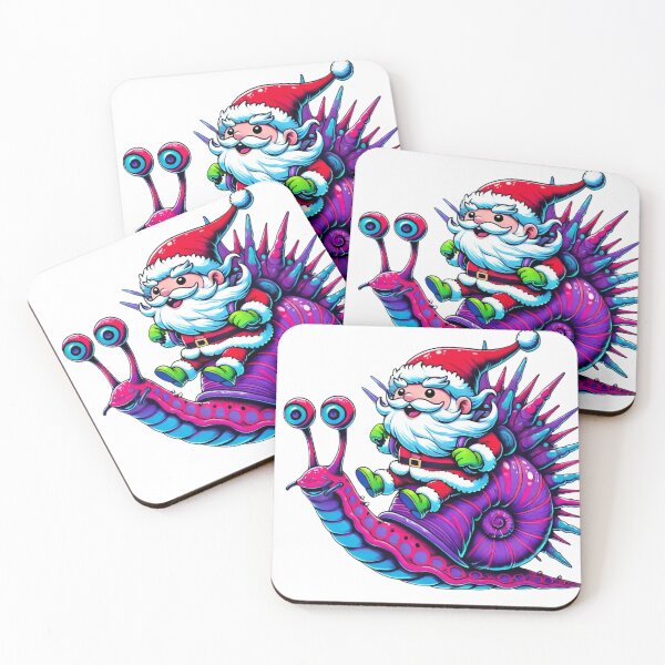Item preview, Santa Riding a Colorful Giant Snail designed and sold by lubushop1.