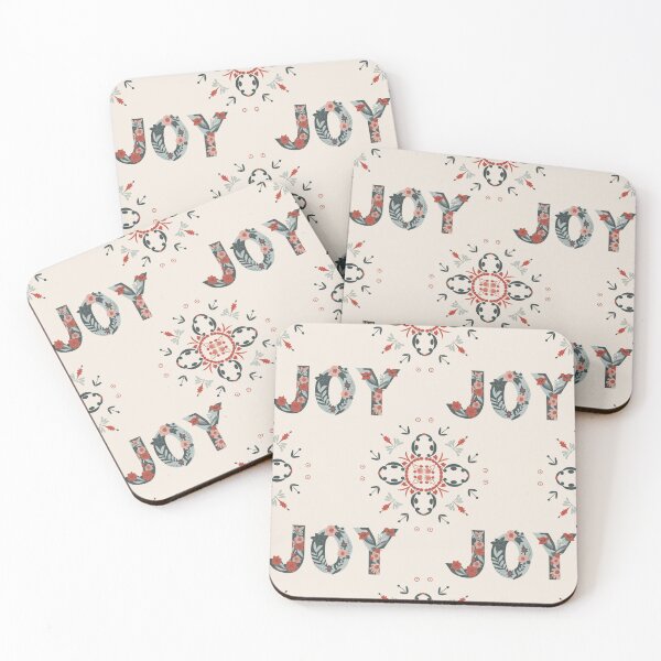 Artikelvorschau, Joy Christmas Floral Mug – Festliche Weihnachtsstimmung mit elegantem Blumendesign entworfen und verkauft von HahaHandlesHub.