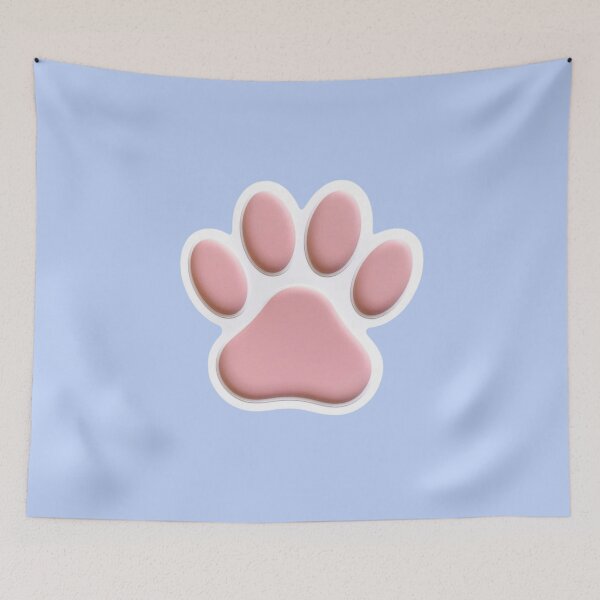 Item preview, Pink cat paw print designed and sold by Polanska.
