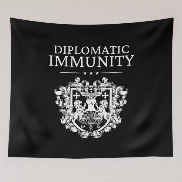 Item preview, Generic Diplomatic Immunity, White designed and sold by UNK-Fatigues.