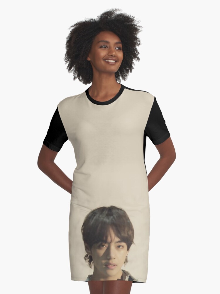 Bts V Fake Love Mv Graphic T Shirt Dress By Mbtae Redbubble