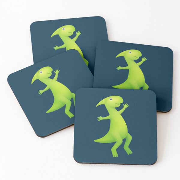 Item preview, happy dinosaur jumping designed and sold by KasTanDesign.