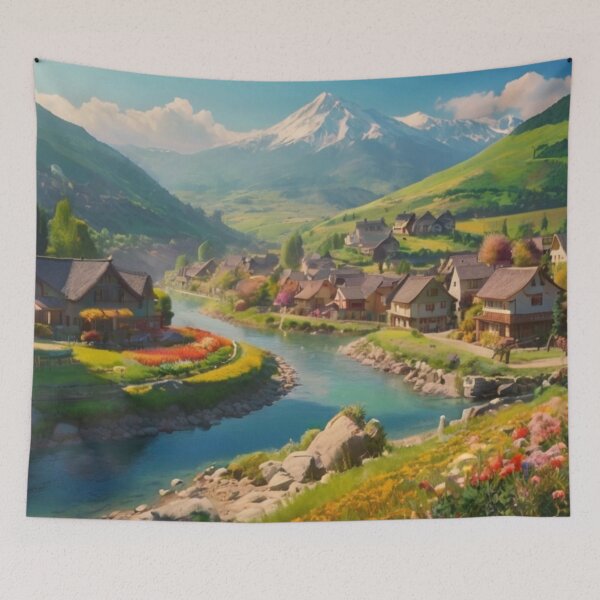 Item preview, Valley of Flowers and River Dreams designed and sold by BlareBlare.
