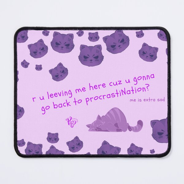 Item preview, Angry Cat (purple) designed and sold by ProsetoPrint.
