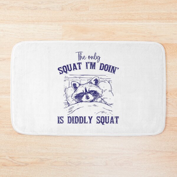 Item preview, The Only Squat I'm Doing Is Diddly Squat Funny Cowboy Raccoon designed and sold by spirorinin.