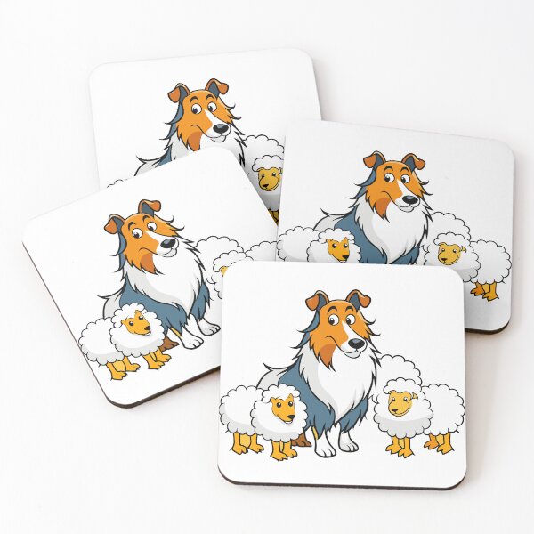 Item preview, Gentle Collie Herding Sheep designed and sold by iwcus.