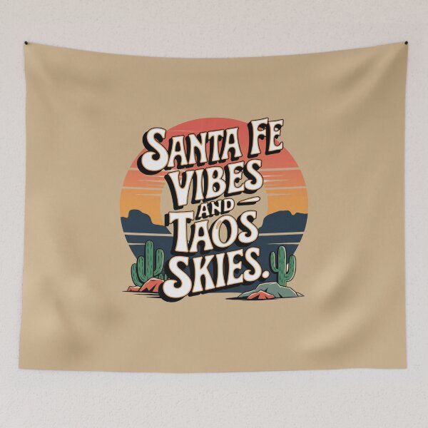 Item preview, Santa Fe Vibes And Taos Skies 70's Design designed and sold by Peter Stawicki.