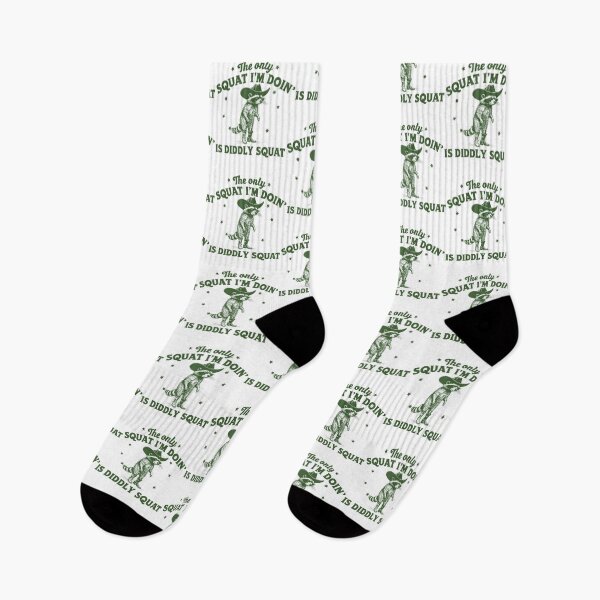 Item preview, The Only Squat I'm Doing Is Diddly Squat Funny Cowboy Racoon designed and sold by spirorinin.