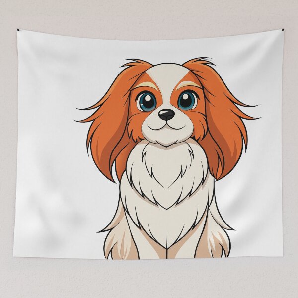 Item preview, Serene Japanese Chin Digital Art designed and sold by iwcus.