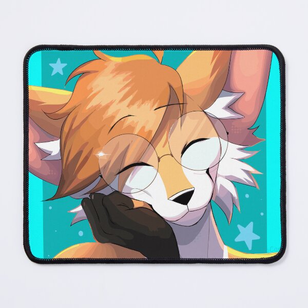 Item preview, Cute Furry Character With Glasses and a Playful Expression designed and sold by agusgustiwa.