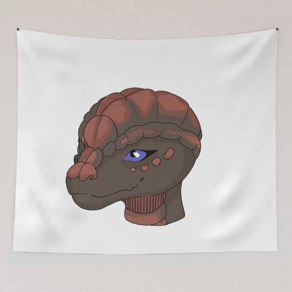 Item preview, Digital Illustration of a Fantasy Reptilian Creature Head designed and sold by agusgustiwa.