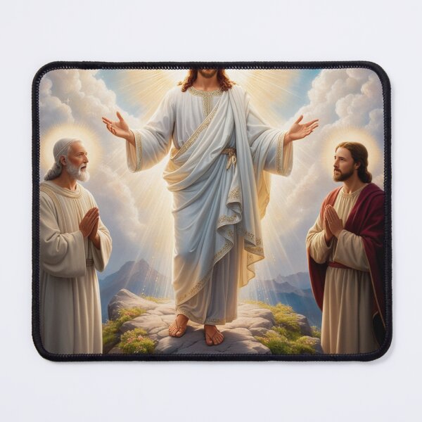 Item preview, Jesus Mount of Transfiguration Glory Moses Elijah Matthew 17 designed and sold by tshirtart2024.