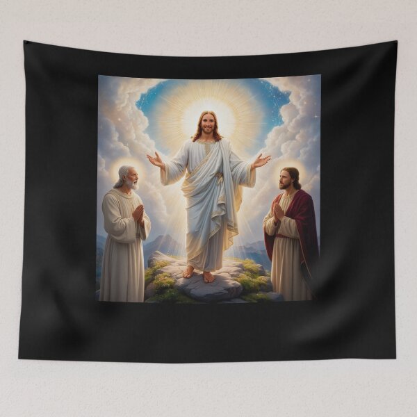 Item preview, Jesus Mount of Transfiguration Glory Moses Elijah Matthew 17 designed and sold by tshirtart2024.