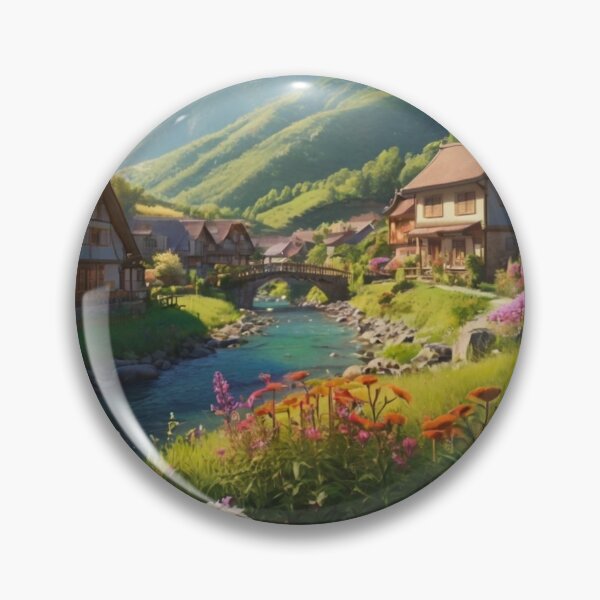 Item preview, Colorful Flowers in the River’s Embrace designed and sold by BlareBlare.