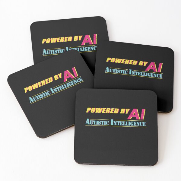 Item preview, Powered By AI, Autistic Intelligence designed and sold by SubtleSplit.
