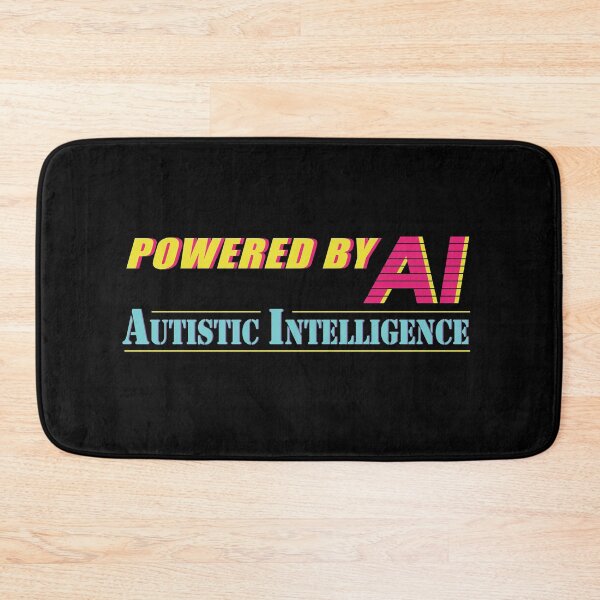 Item preview, Powered By AI, Autistic Intelligence designed and sold by SubtleSplit.