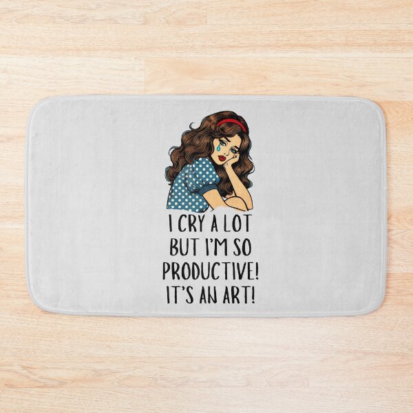 Item preview, I Cry A Lot But I Am So Productive designed and sold by Fanverse Merchandise.