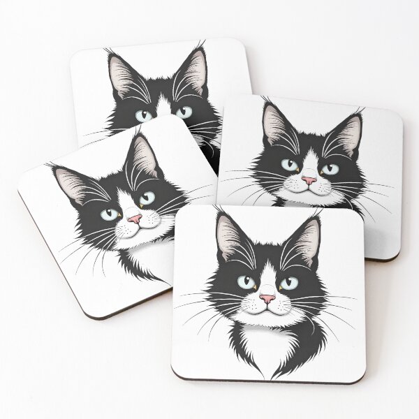 Item preview, Cat Portrait - Blak And White designed and sold by kjp-design.