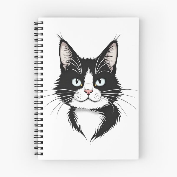 Item preview, Cat Portrait - Blak And White designed and sold by kjp-design.