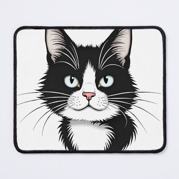 Item preview, Cat Portrait - Blak And White designed and sold by kjp-design.