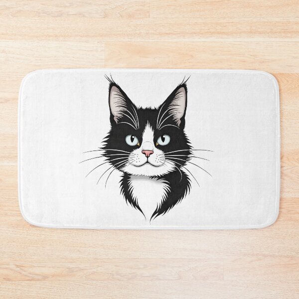 Item preview, Cat Portrait - Blak And White designed and sold by kjp-design.