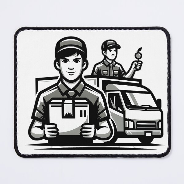 Item preview, "Speed on Wheels: The Ultimate Delivery Hero" designed and sold by vectorillus.