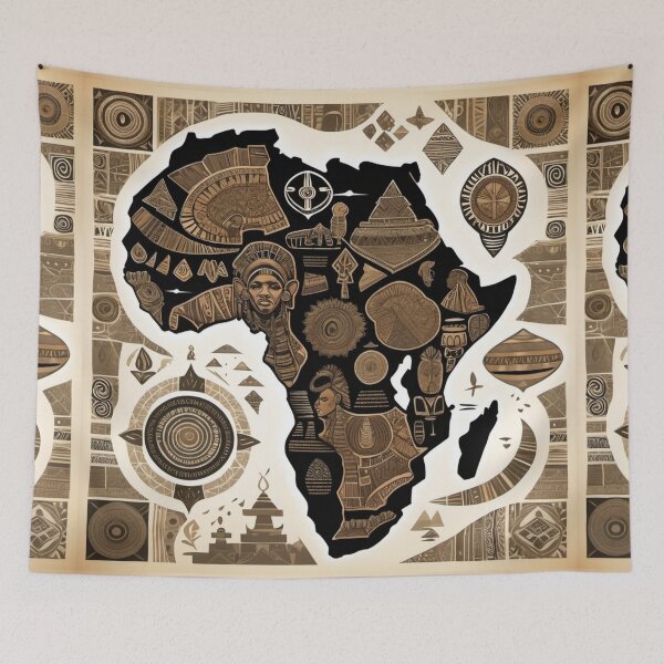 Item preview, Abstract Africa Print Design designed and sold by AnkhLyfeApparel.