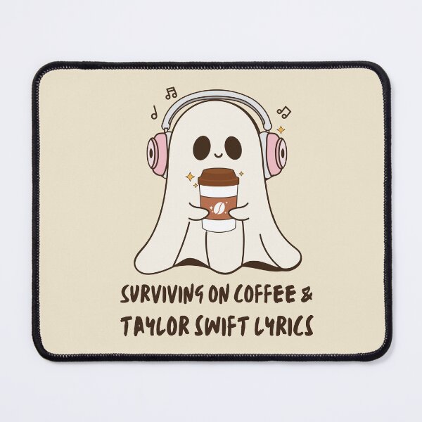 Item preview, Surviving On Coffee And Taylor Swift Lyrics designed and sold by Fanverse Merchandise.