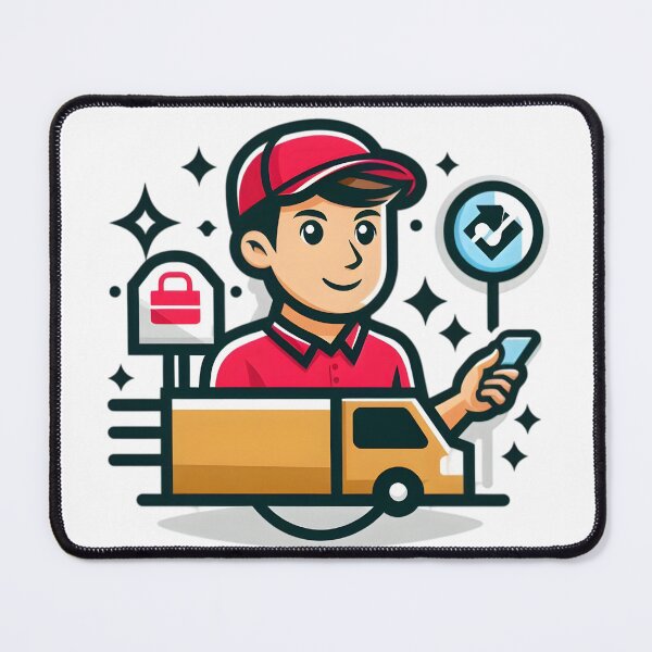Item preview, "Speed on Wheels: The Ultimate Delivery Hero" designed and sold by vectorillus.