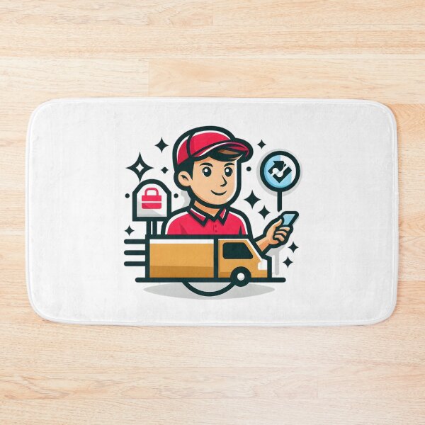 Item preview, "Speed on Wheels: The Ultimate Delivery Hero" designed and sold by vectorillus.
