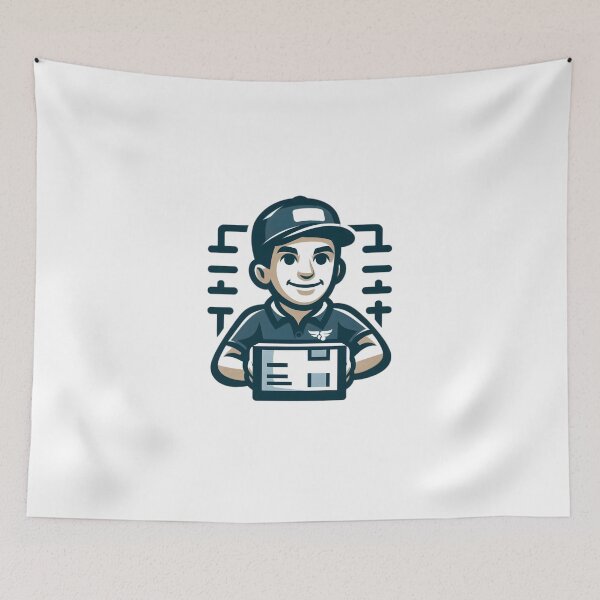 Item preview, "Speed on Wheels: The Ultimate Delivery Hero" designed and sold by vectorillus.