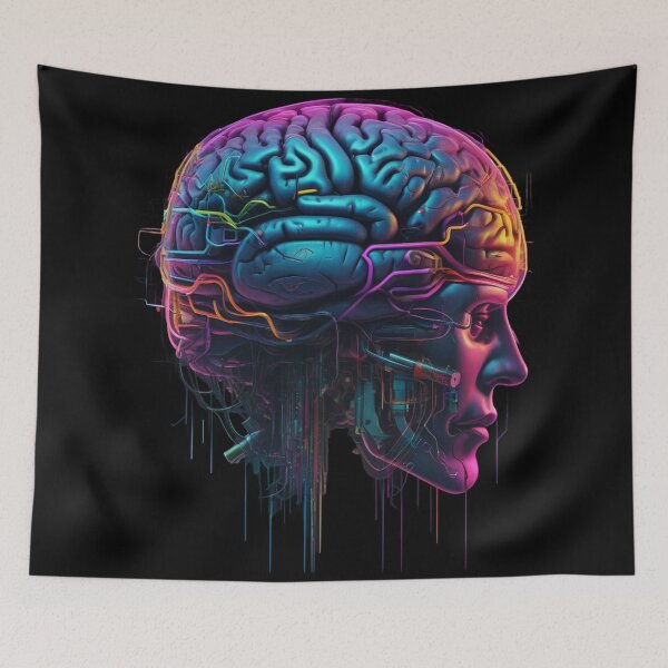Item preview, Cyborg Brain, Cybernetic Mind, Cyberpunk designed and sold by Burn-Ego.