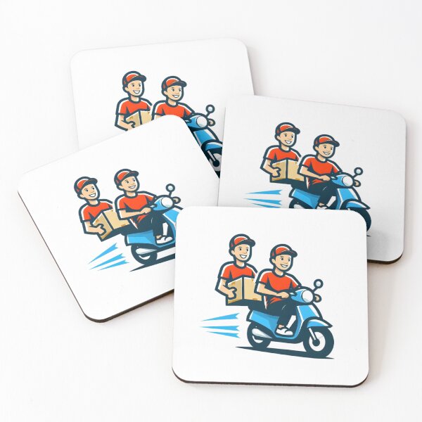 Item preview, "Speed on Wheels: The Ultimate Delivery Hero" designed and sold by vectorillus.