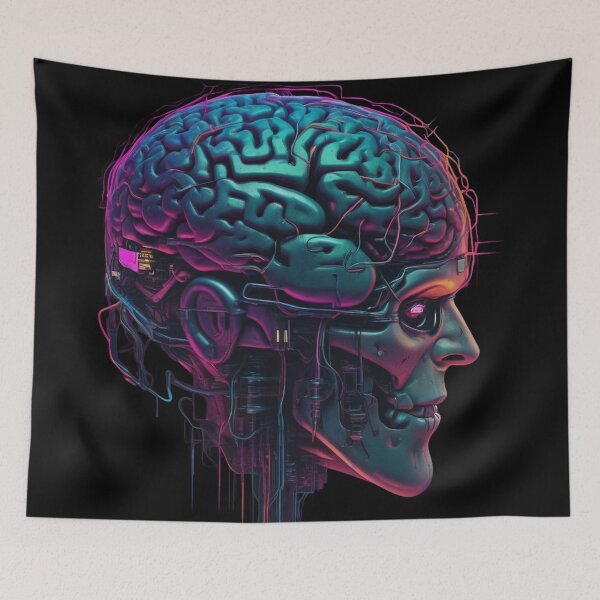 Item preview, Tech Head, Cybernetic Mind, Cyberpunk designed and sold by Burn-Ego.