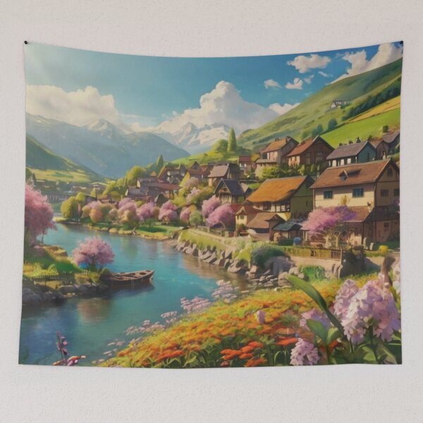 Item preview, Village of Blooms and Valley Charm designed and sold by BlareBlare.