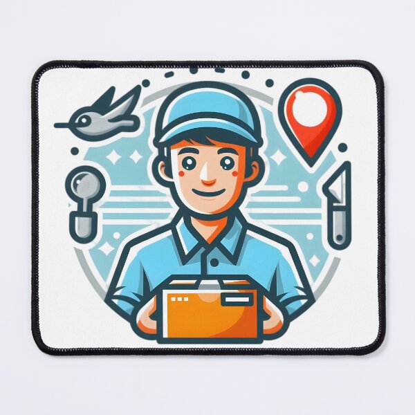Item preview, "Speed on Wheels: The Ultimate Delivery Hero" designed and sold by vectorillus.